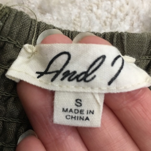 Olive Green Mini Romper - Picture 7 of 9